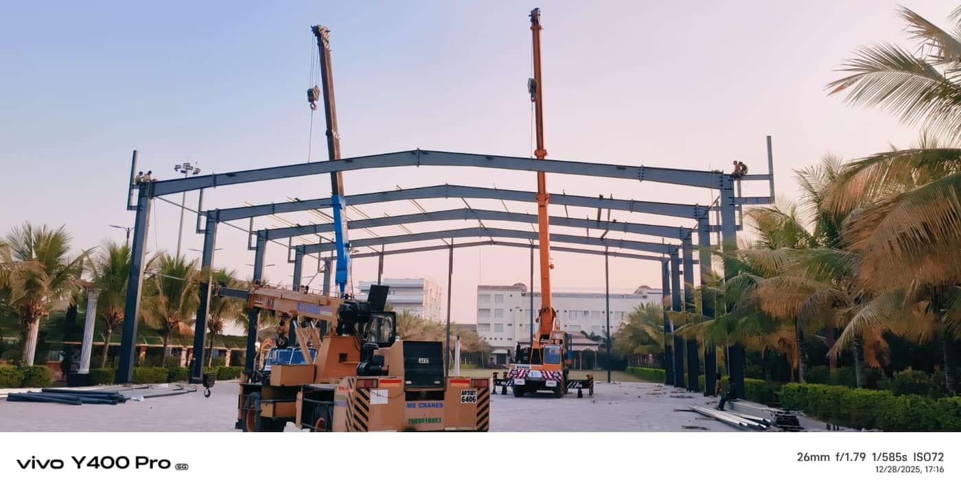 Padmaja Convention Hall — Convention steel structure by Reacon